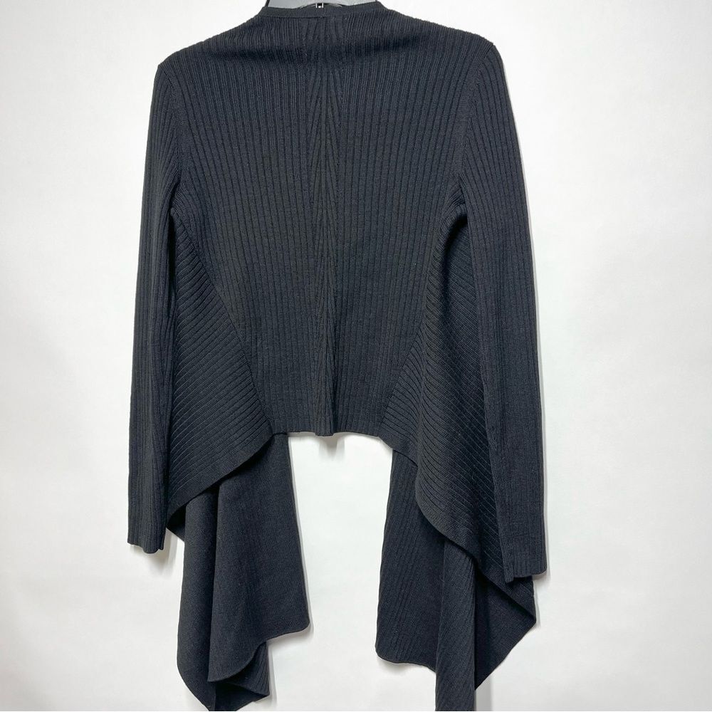 Athleta Solstice Merino Wool Blend  Ribbed Wrap in Black S NWOT - Picture 11 of 12